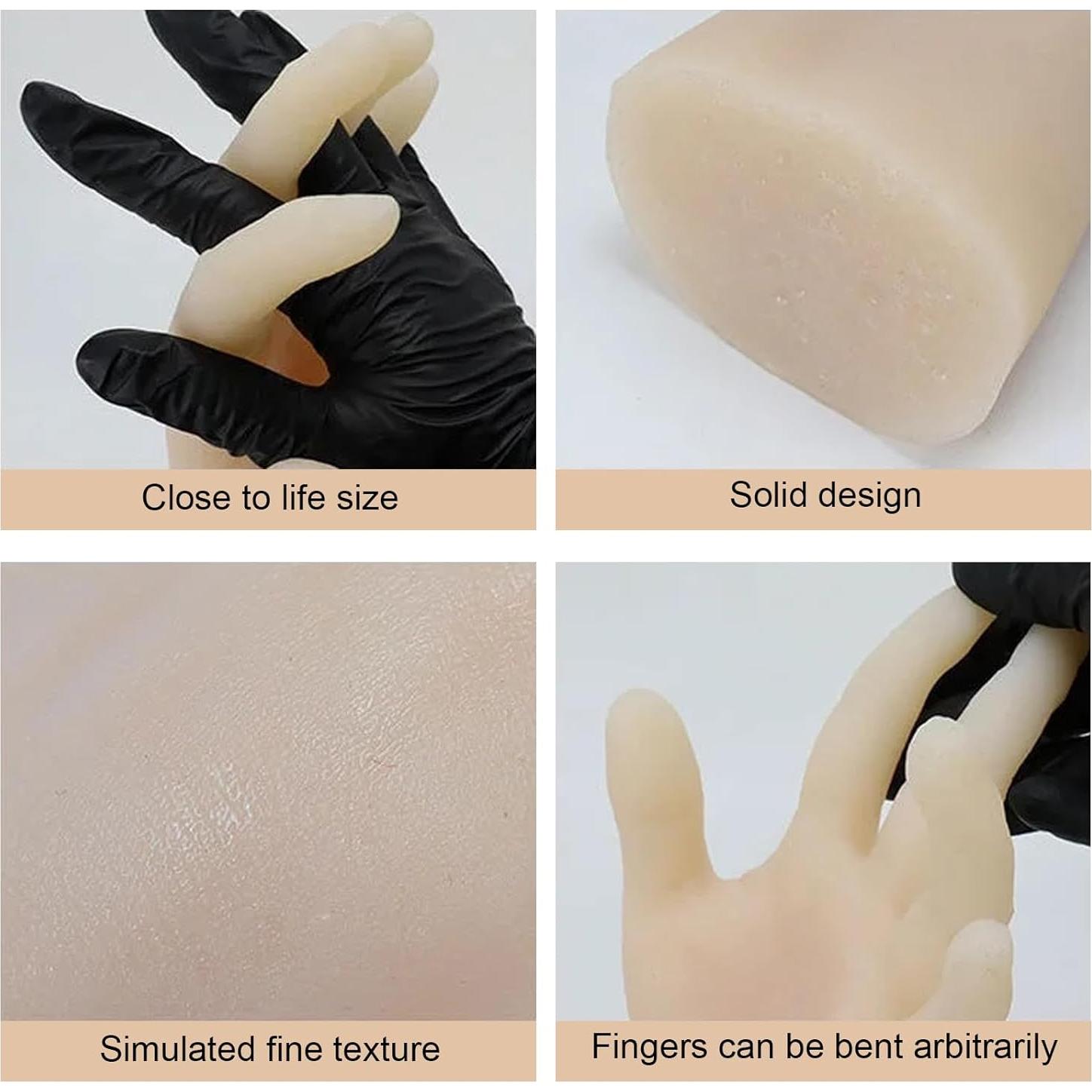 Mano de Práctica de Tatuaje Autdor con Muñeca de Silicona