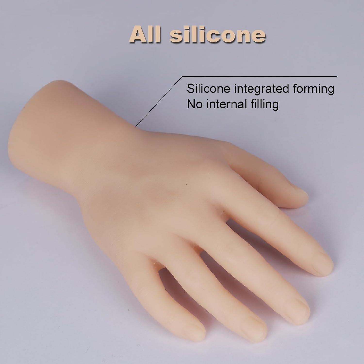 Mano de Práctica de Tatuaje Autdor con Muñeca de Silicona