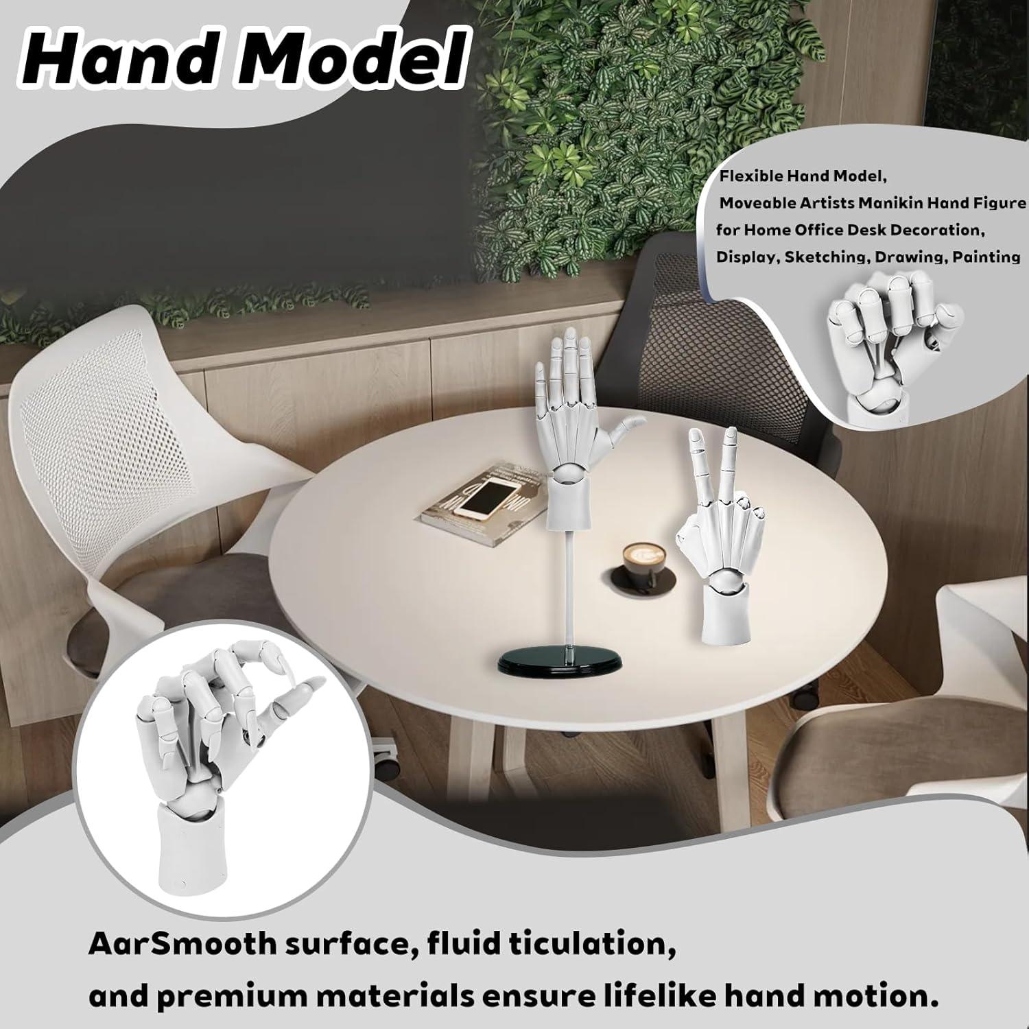 Maniquí de Mano Flexible Artista AGTIAAI para Dibujo 408g