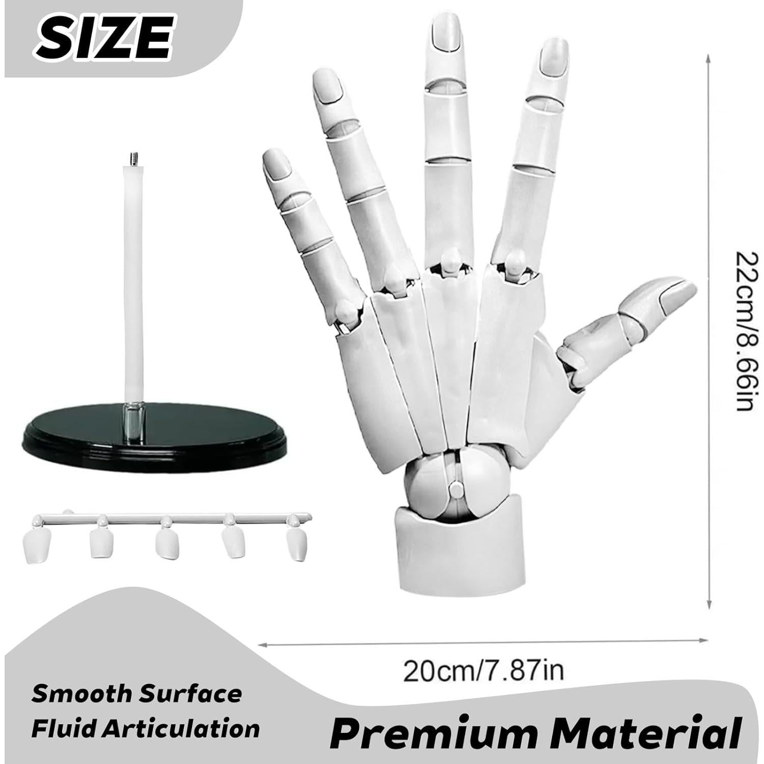 Maniquí de Mano Flexible Artista AGTIAAI para Dibujo 408g