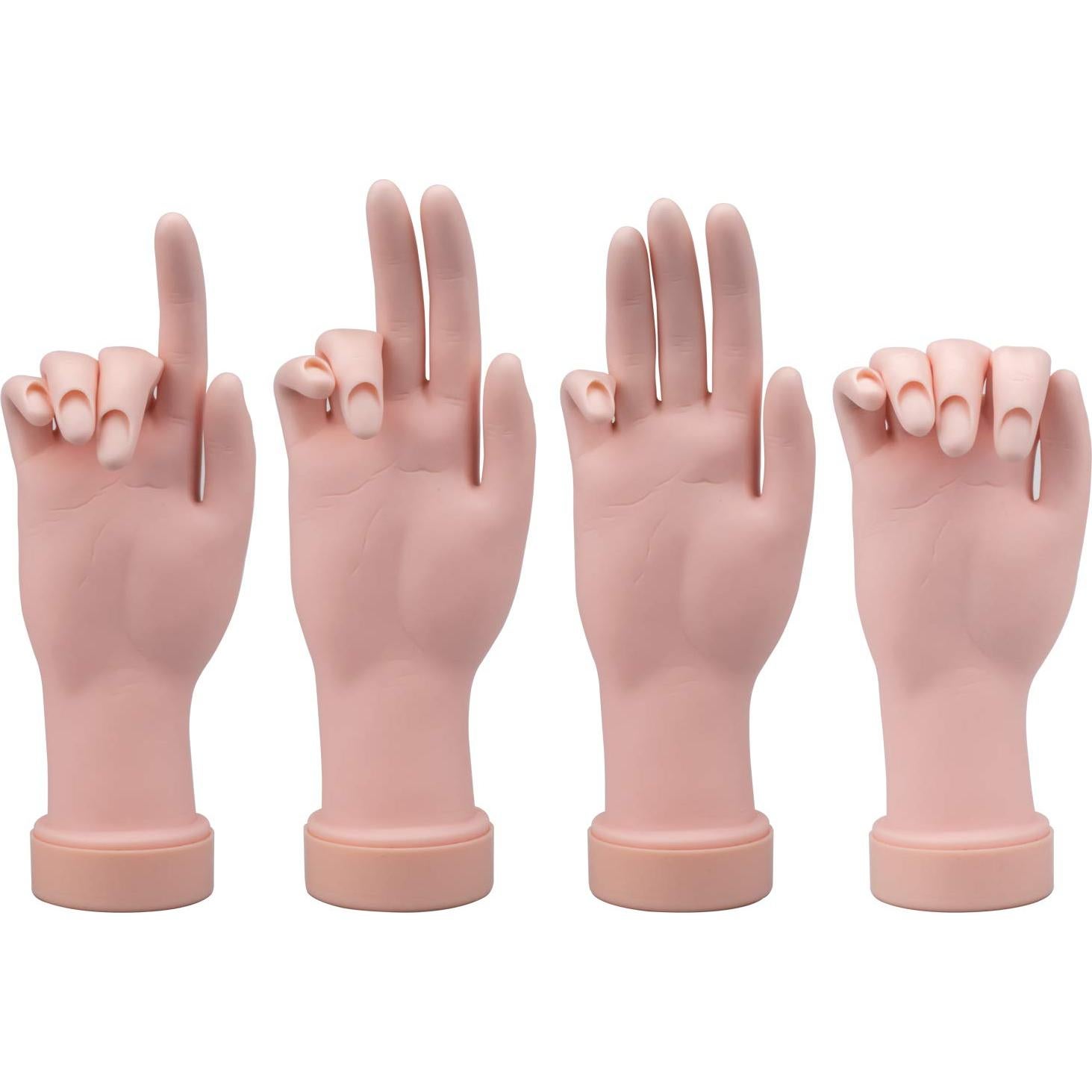 Hedume Mano Falsa para Práctica de Uñas - 3 Piezas 22.86 cm