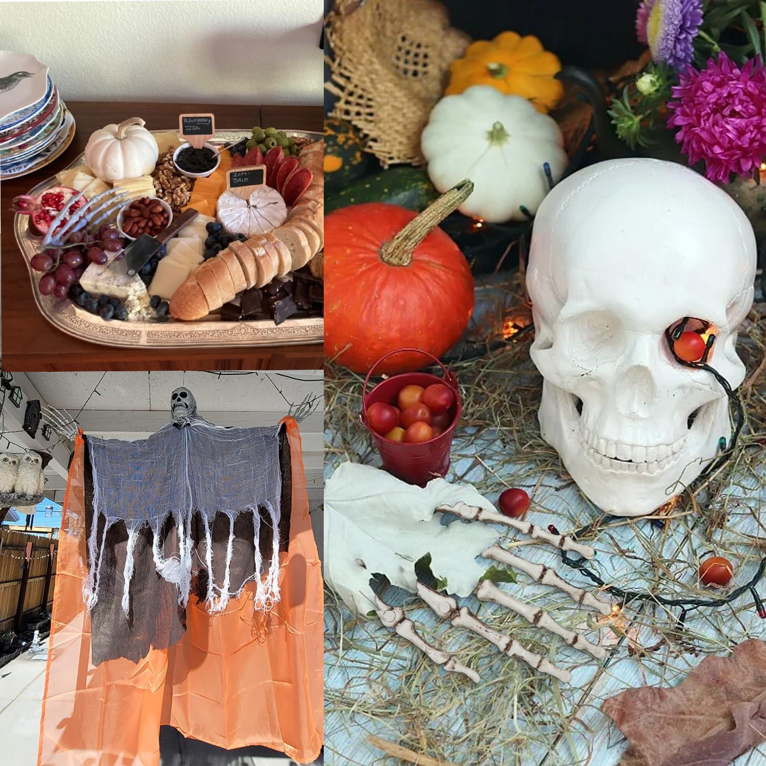 Manos de Esqueleto Realistas Honbay para Decoración Halloween