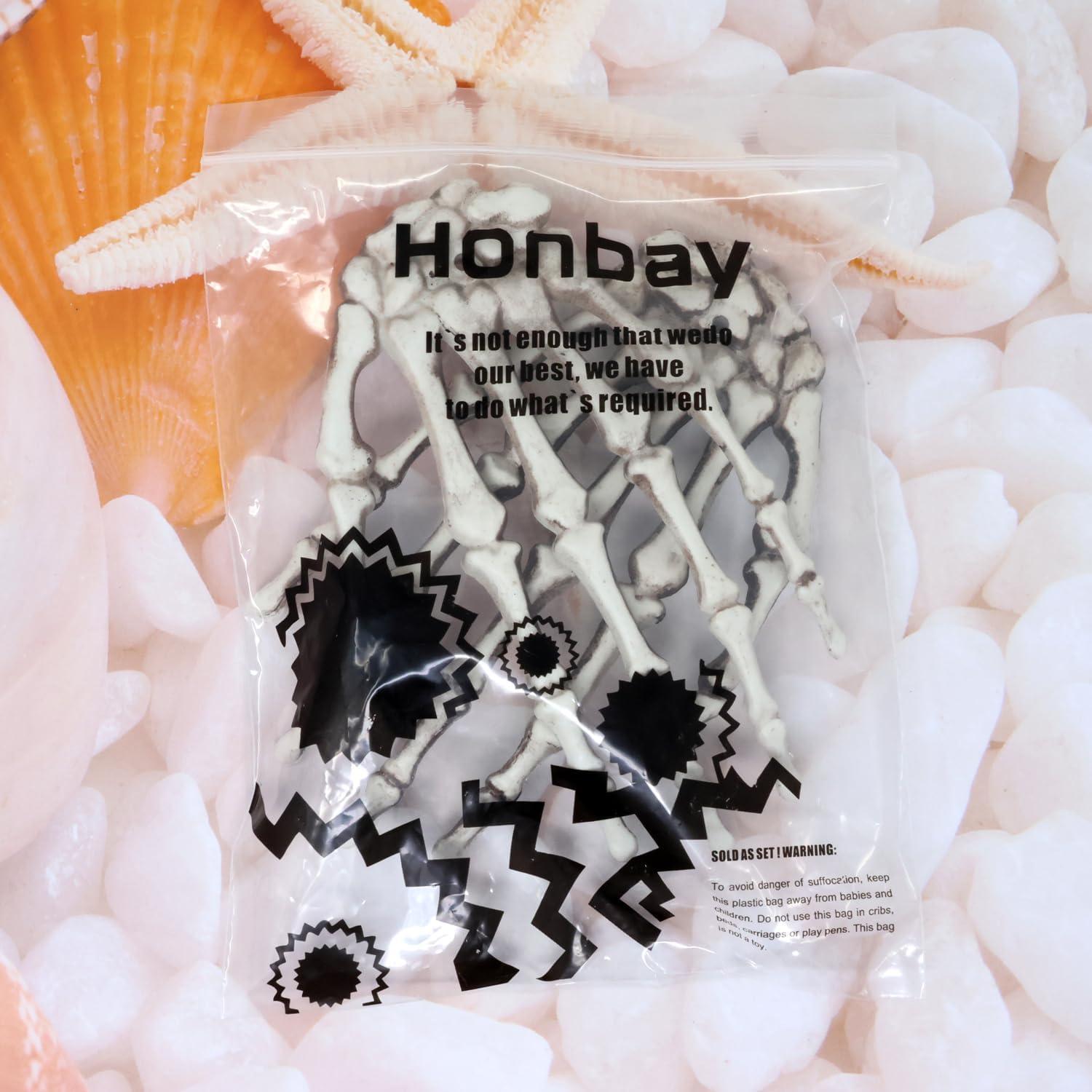 Manos de Esqueleto Realistas Honbay para Decoración Halloween