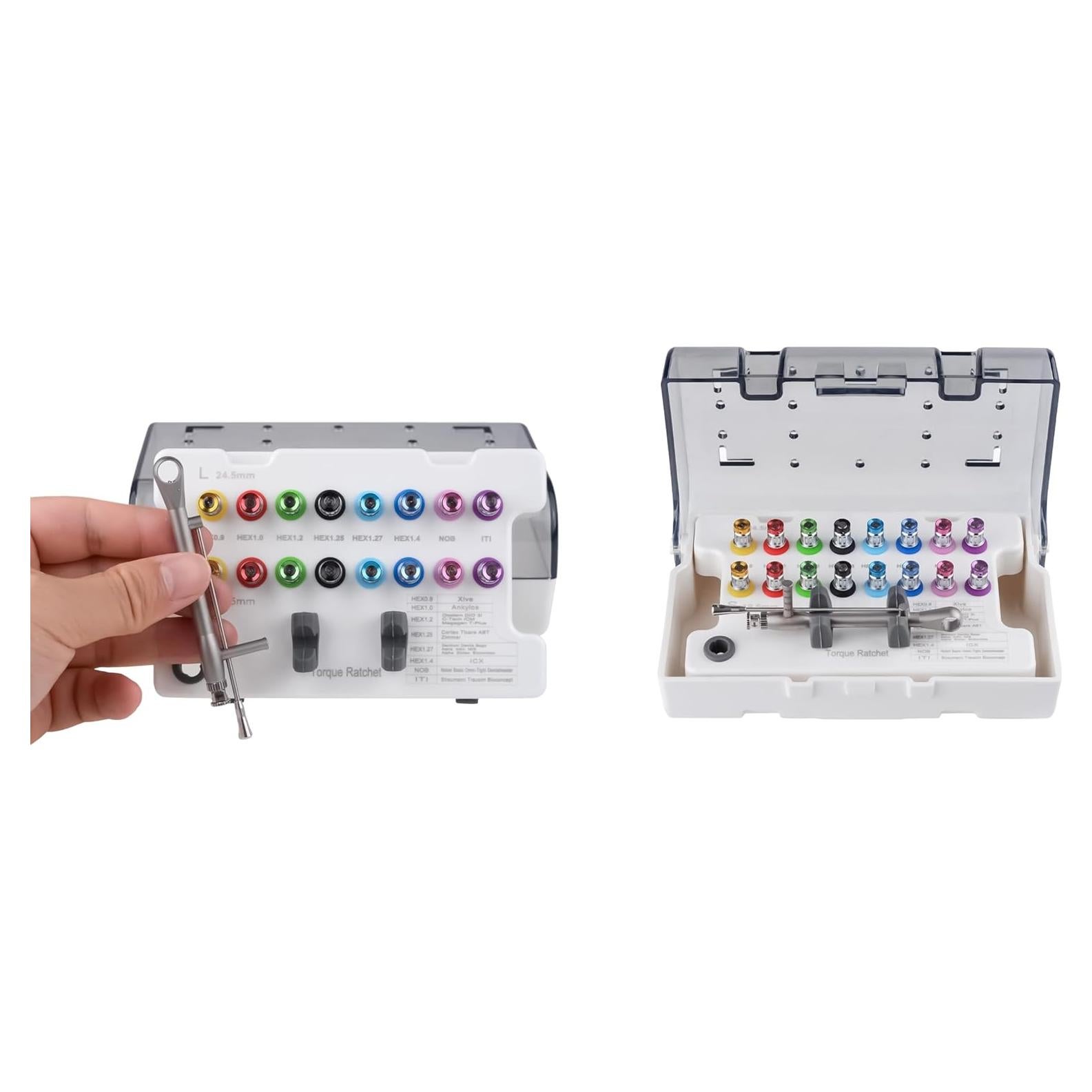 Kit Protésico Universal OUBO con 16 Destornilladores Ajustables