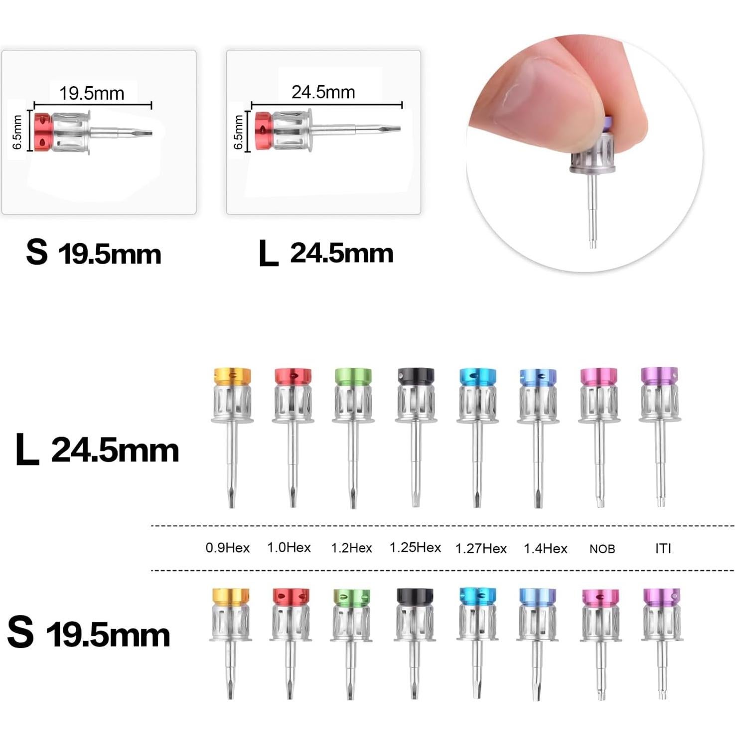 Kit Protésico Universal OUBO con 16 Destornilladores Ajustables