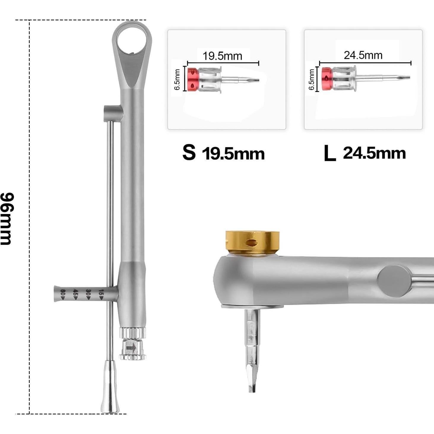 Kit Protésico Universal OUBO con 16 Destornilladores Ajustables