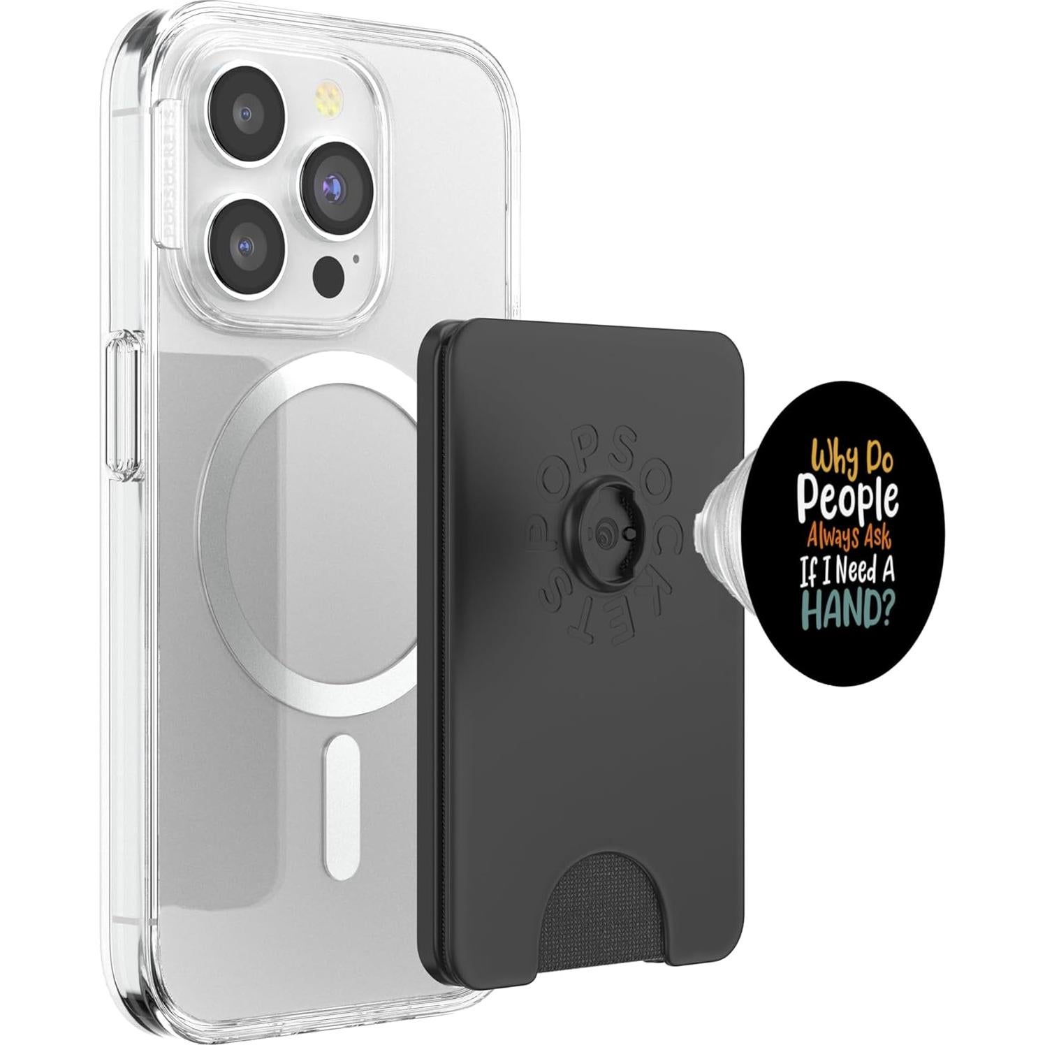 PopWallet Magnético PopSockets para MagSafe - Negro