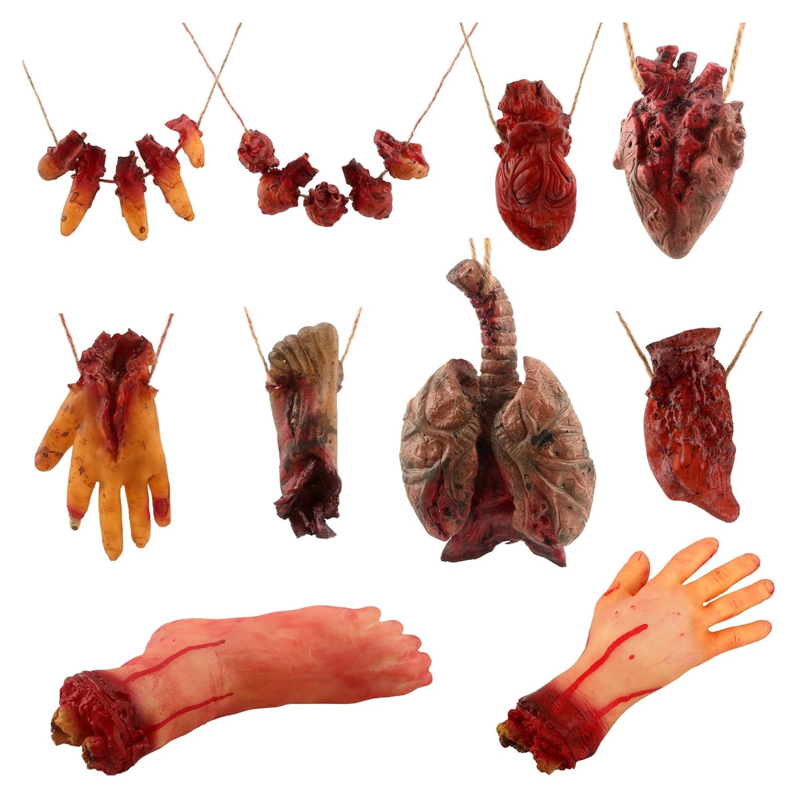 Paquete de 10 Partes del Cuerpo Falsas Halloween SGBETTER