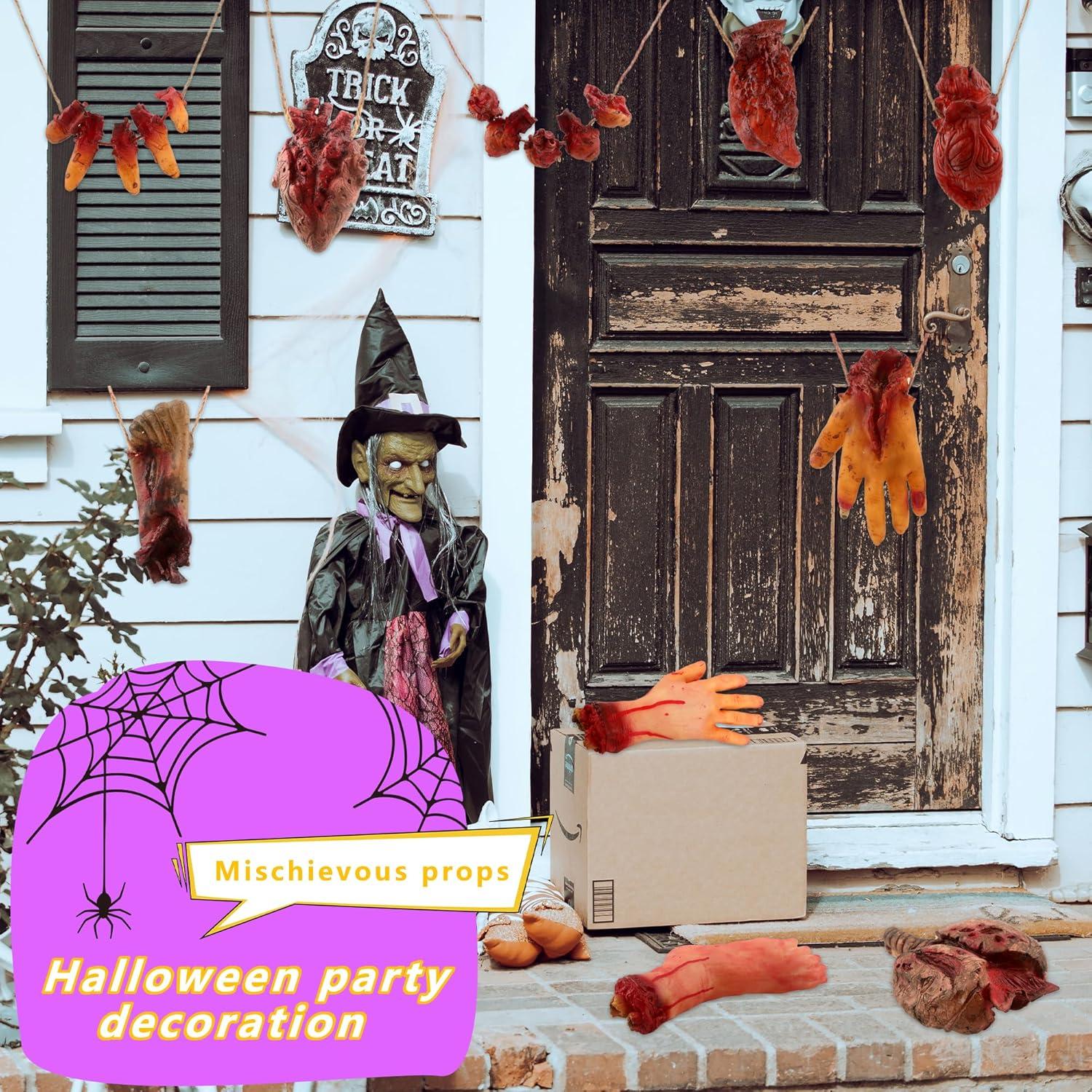 Paquete de 10 Partes del Cuerpo Falsas Halloween SGBETTER