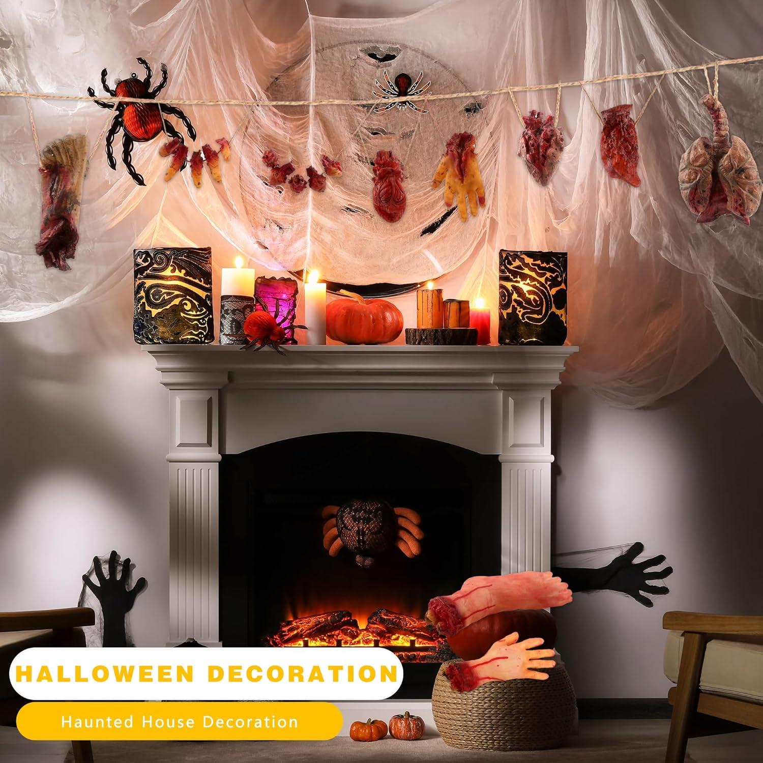 Paquete de 10 Partes del Cuerpo Falsas Halloween SGBETTER