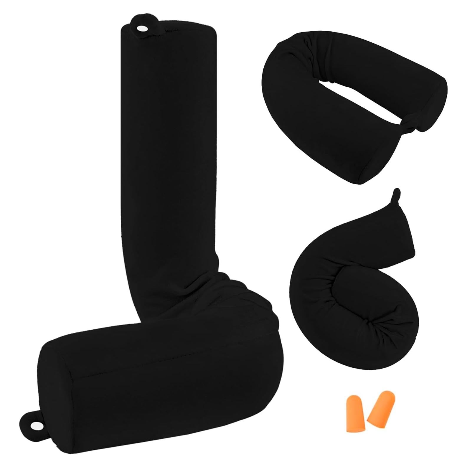 Almohada de Viaje PG6 Espuma con Memoria Ajustable Negra