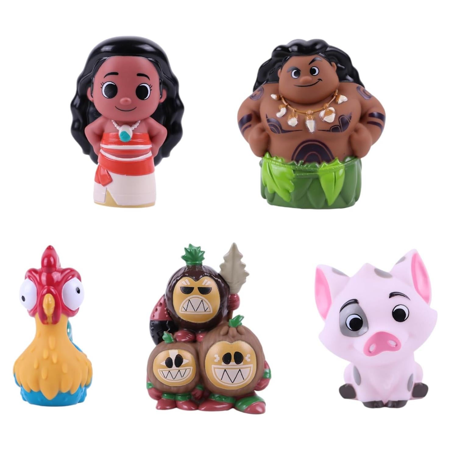 Set de Juguetes de Baño Disney Moana - 6 Piezas con Cubo