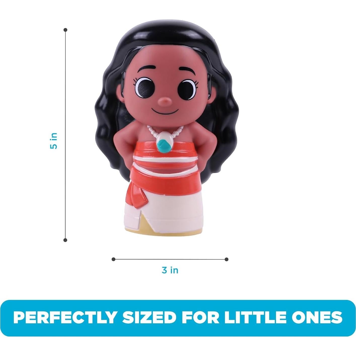 Set de Juguetes de Baño Disney Moana - 6 Piezas con Cubo