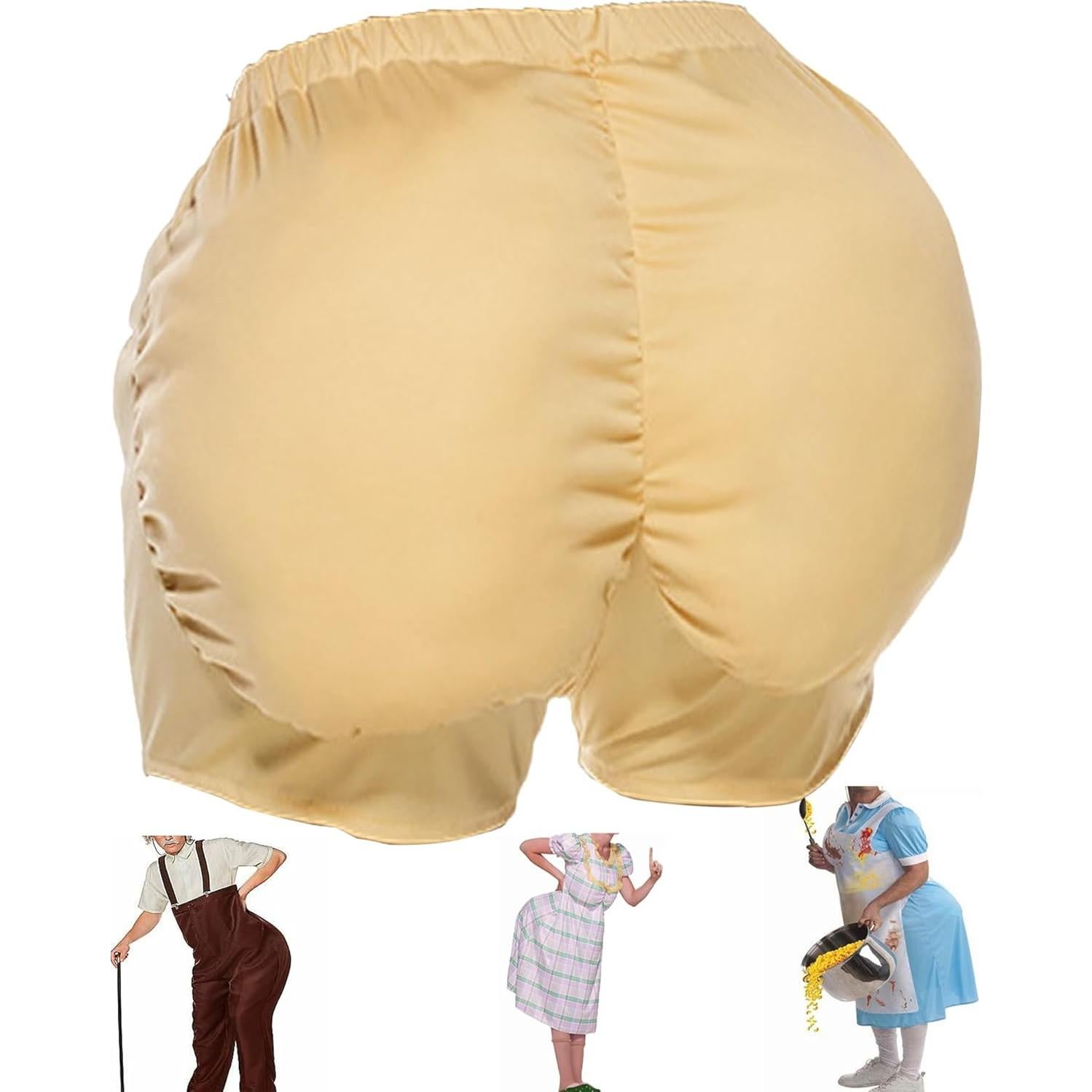 Almohadillas de Trasero Falso para Disfraz Abuela - Reutilizables