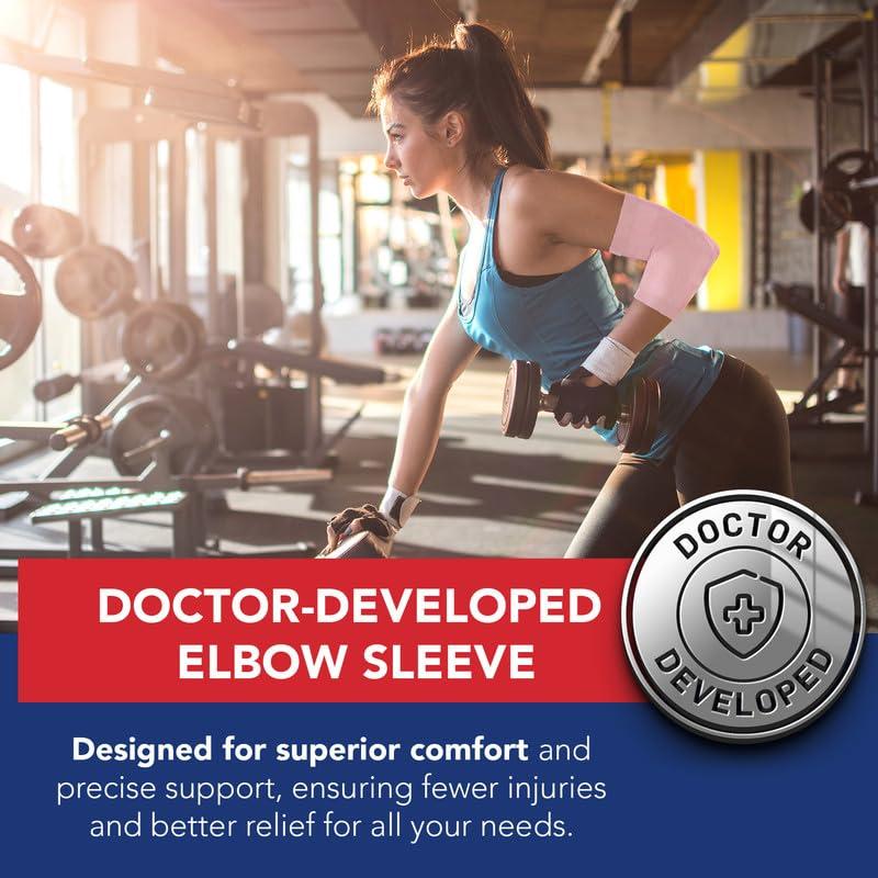 Manga de Compresión Rosa para Codo Dr. Arthritis - Grande