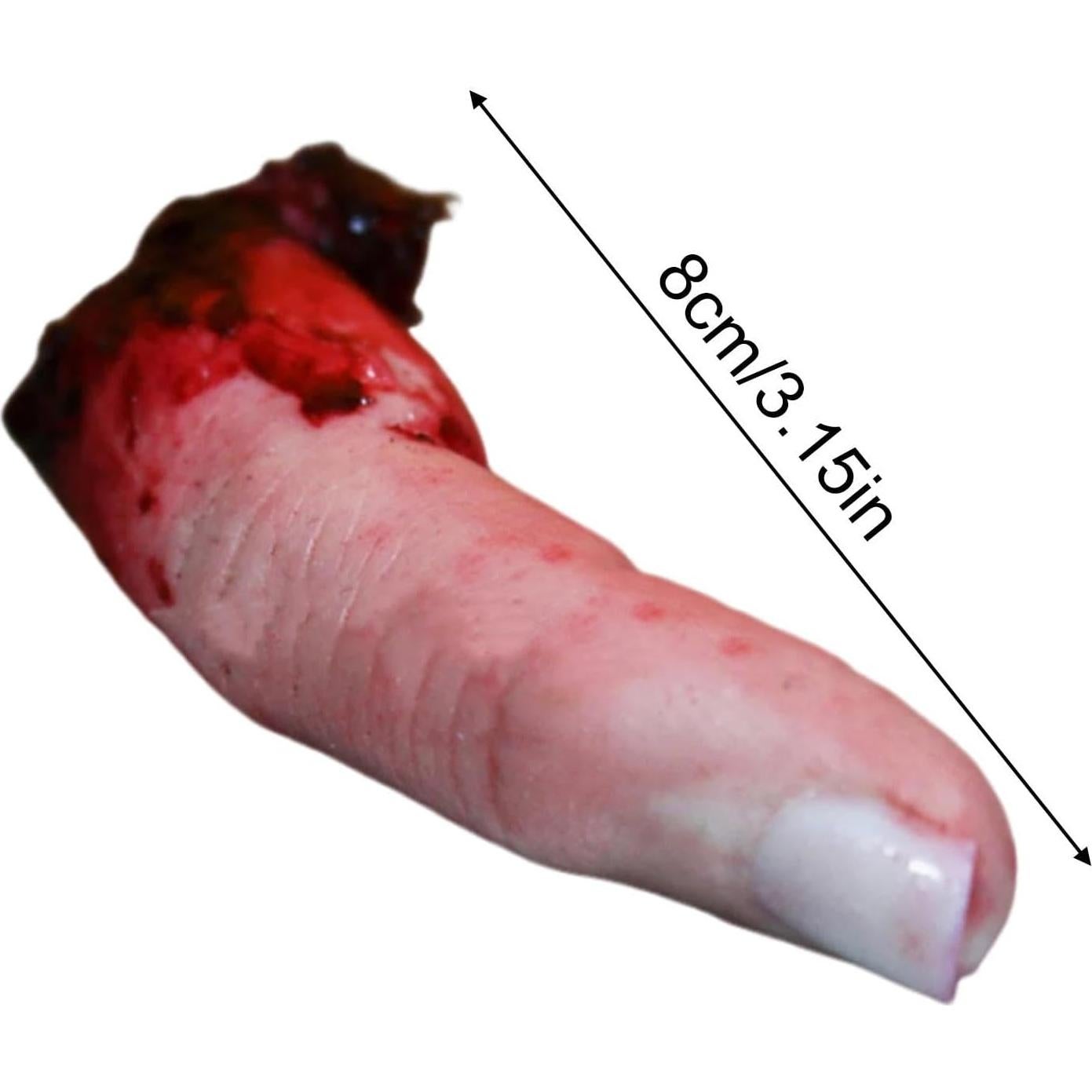 Dedo Cortado Sangriento Realista - Prop de Resina para Halloween