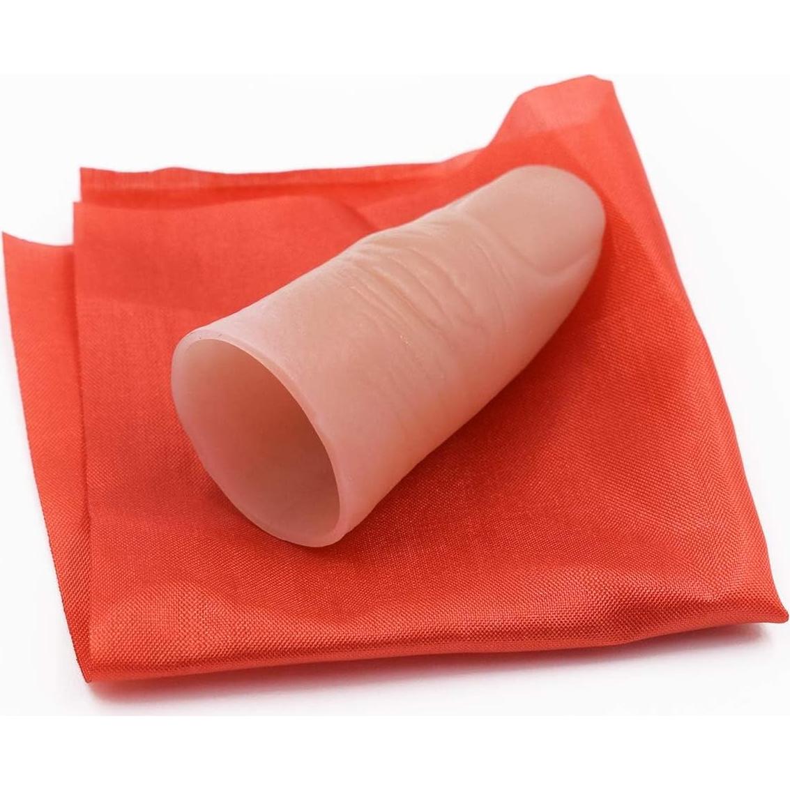 Punta de Dedo Mágica OUERMAMA con 3 Pañuelos - Accesorio Mágico