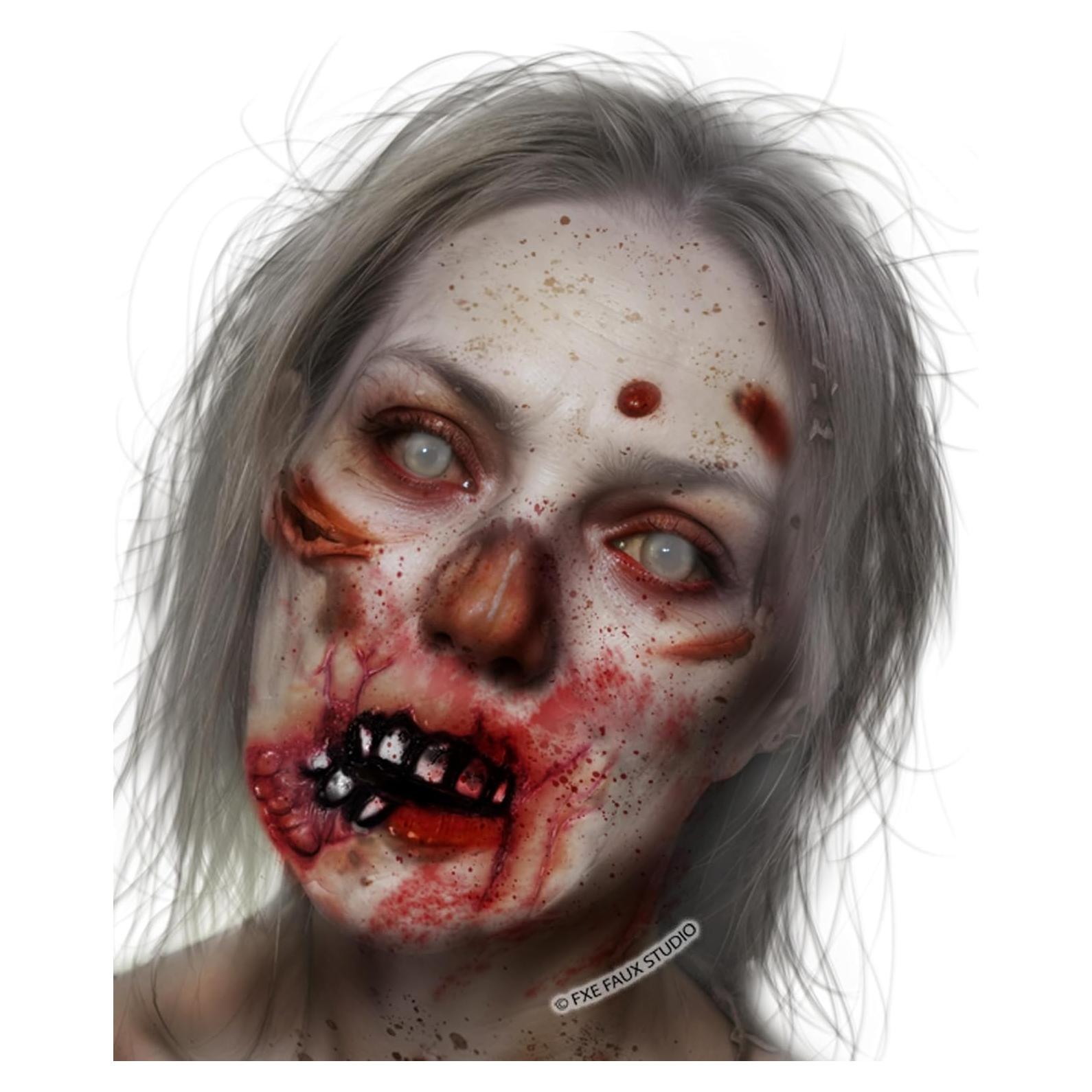 Herida Cortada Zombie de Láttex Fxe Faux Studio - Halloween