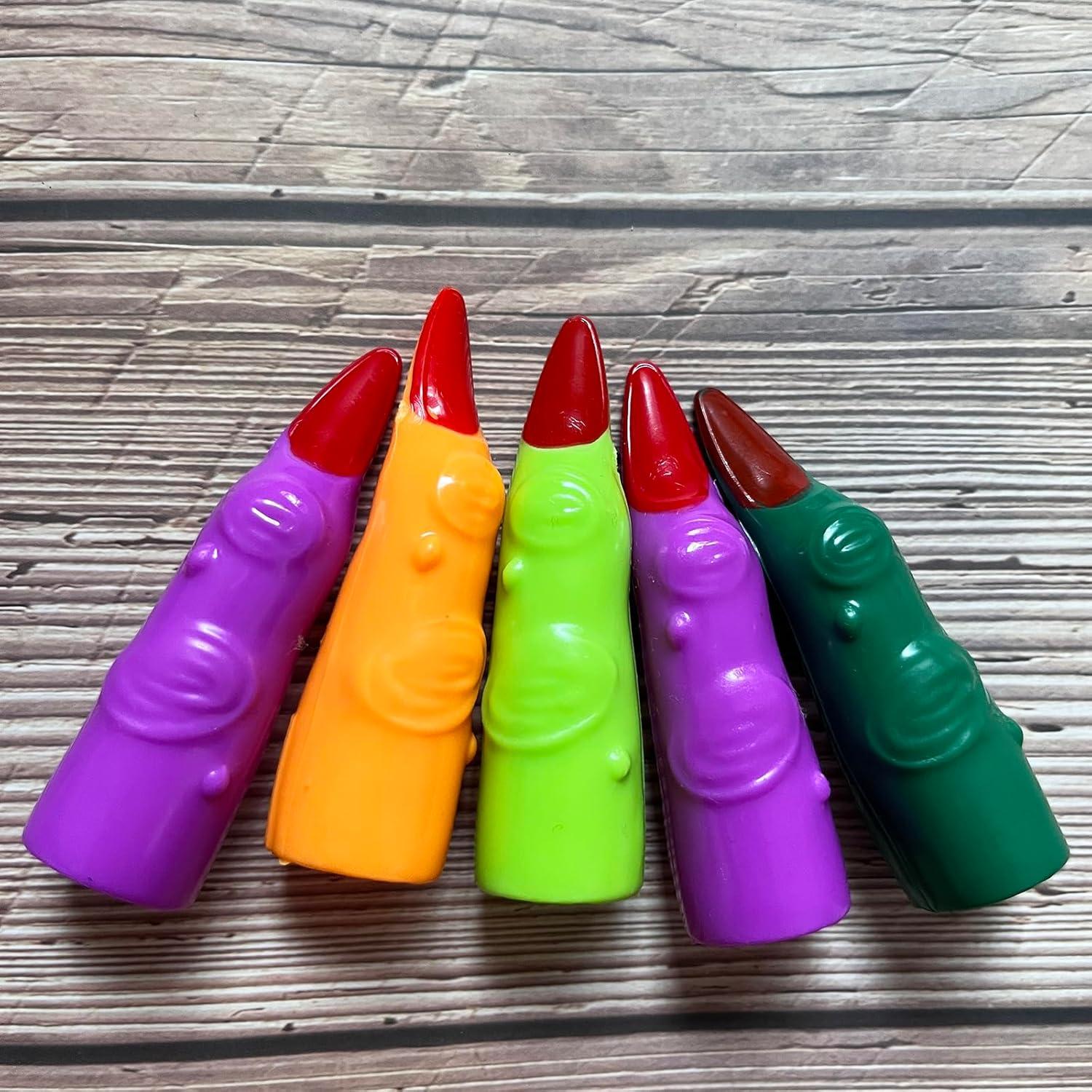 60 Piezas Dedos de Bruja Halloween Accesorios Disfraz Niños