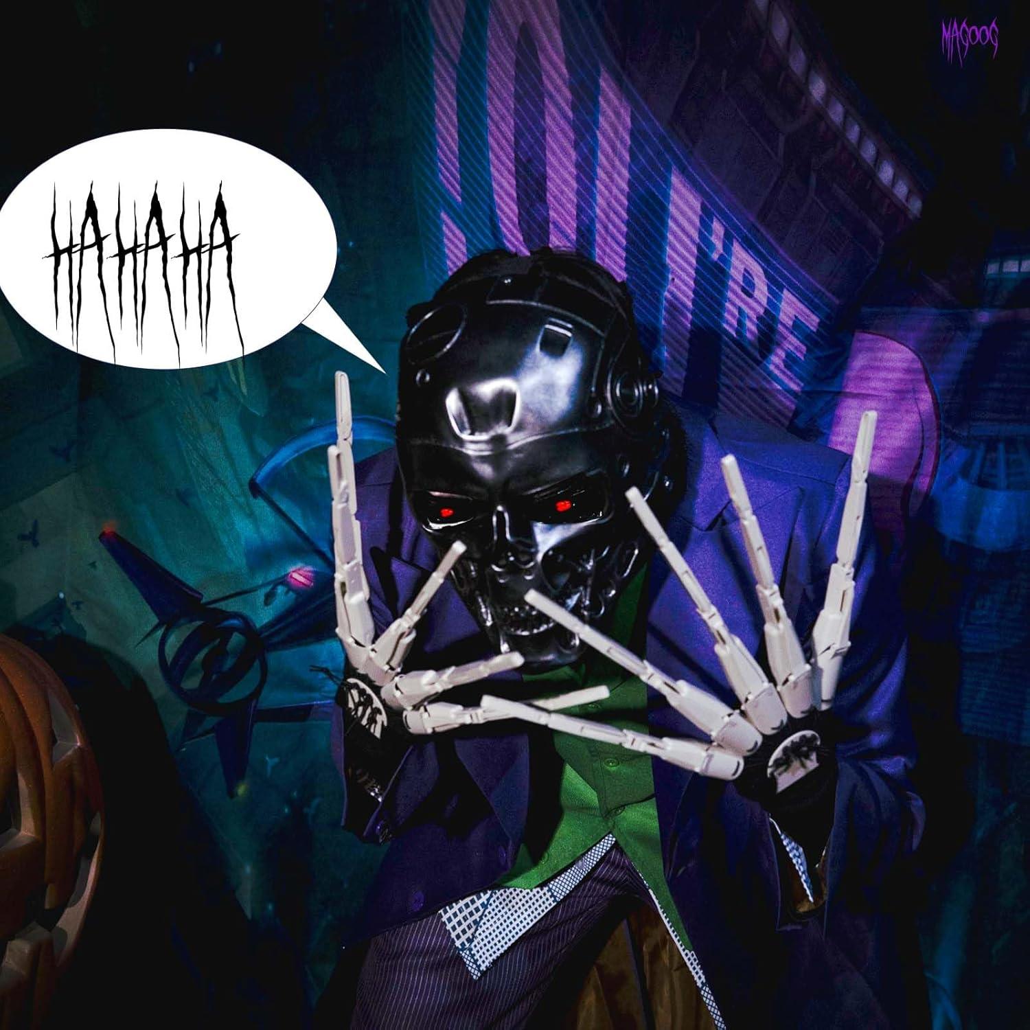 Dedos Articulados de Halloween Magoog con Guantes - 1 Par Blanco