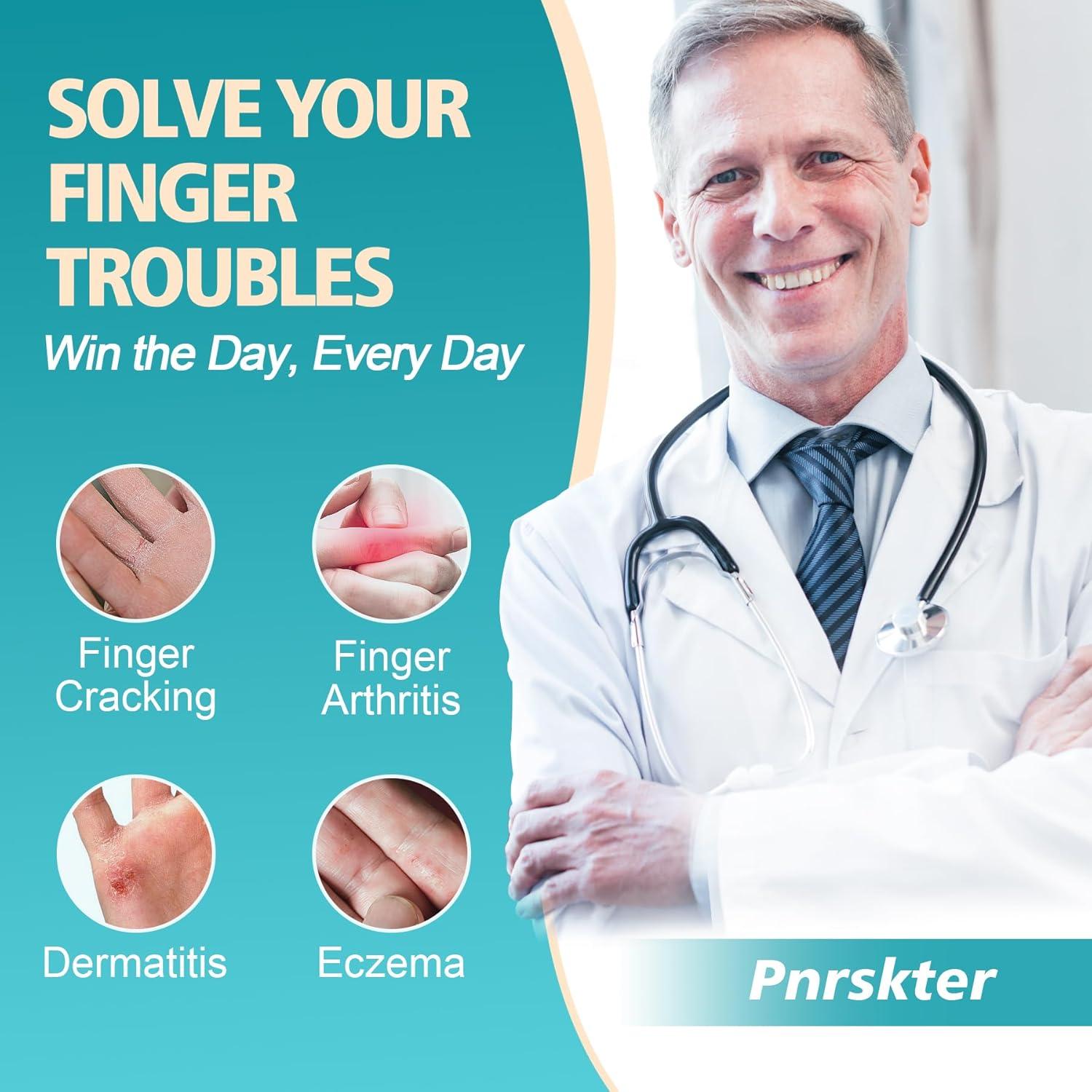 Dedales de Gel Pnrskter para Dedos - Alivio Artritis y Eczema - 8 Piezas