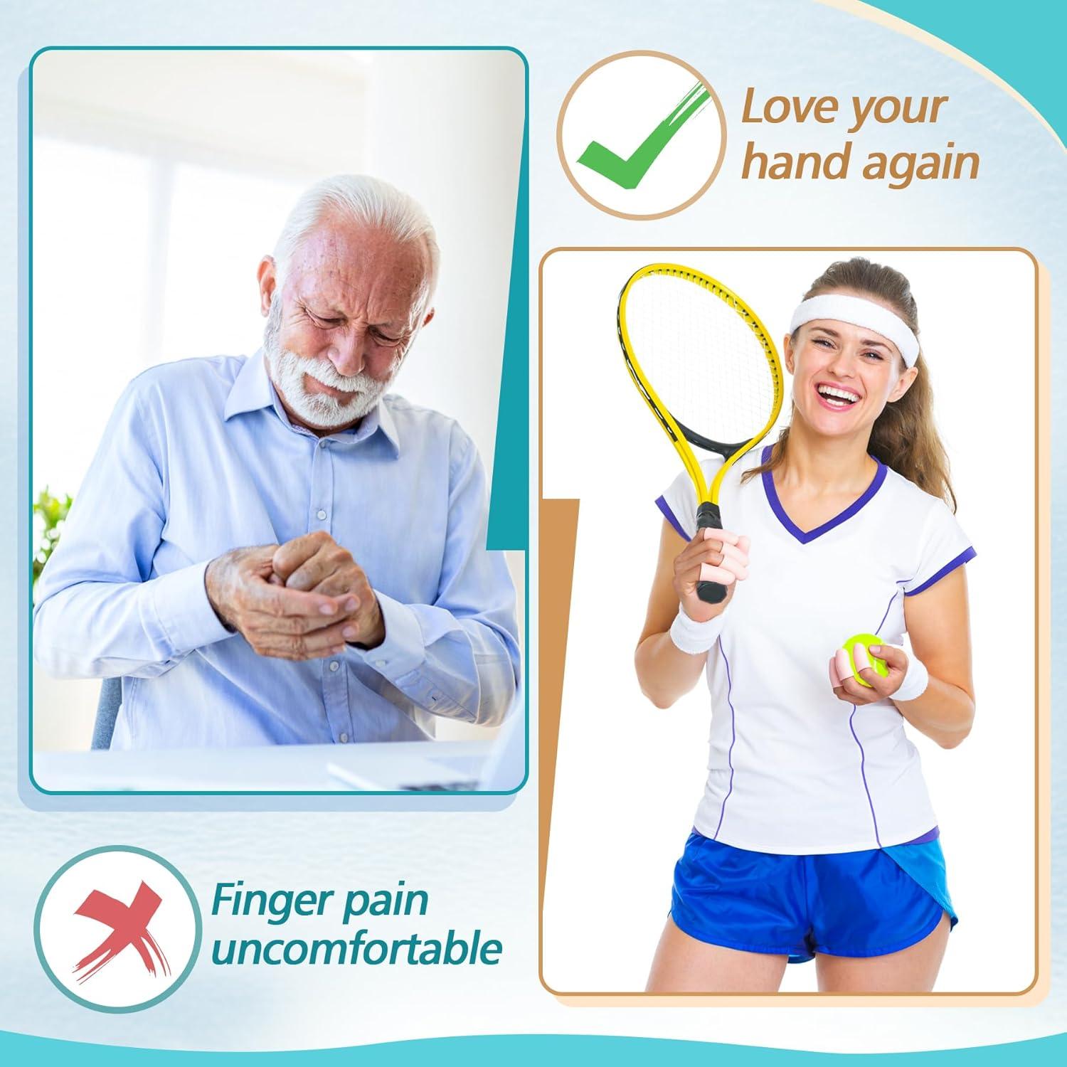 Dedales de Gel Pnrskter para Dedos - Alivio Artritis y Eczema - 8 Piezas