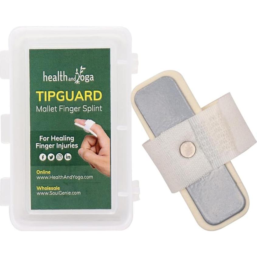 Férula Flexible para Dedo HealthAndYoga - Set de 2 Tamaños