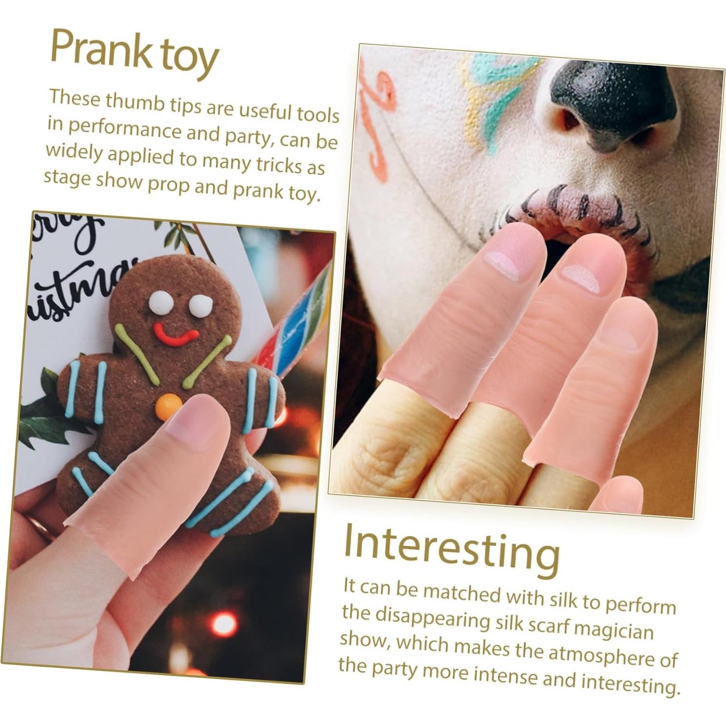 20 Piezas Dedos Falsos Guantes Mágicos CHICAMPERA