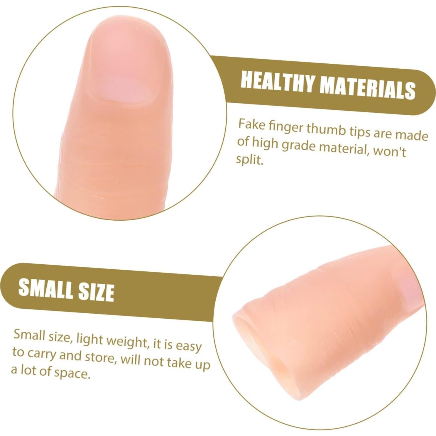 20 Piezas Dedos Falsos Guantes Mágicos CHICAMPERA