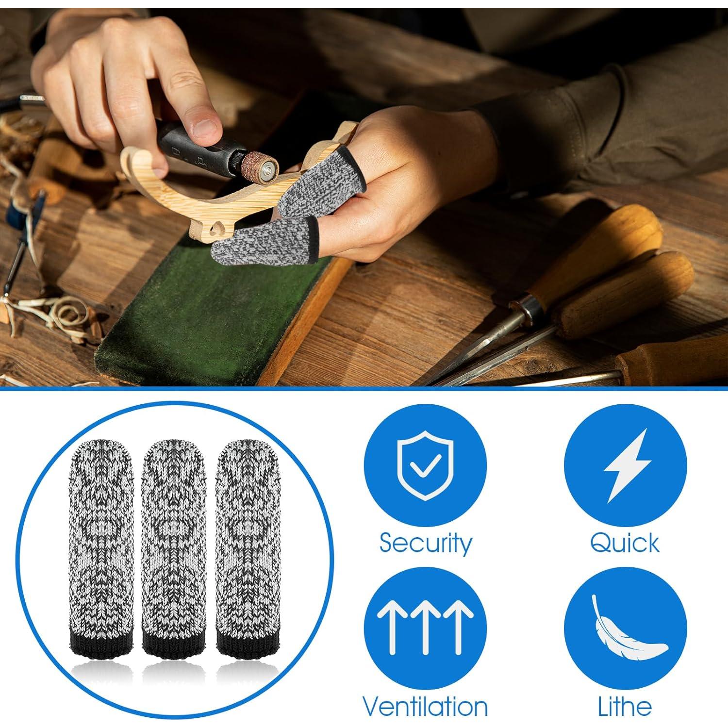 Fundas para Dedos Resistentes a Cortes Ouligay - 24 Pcs