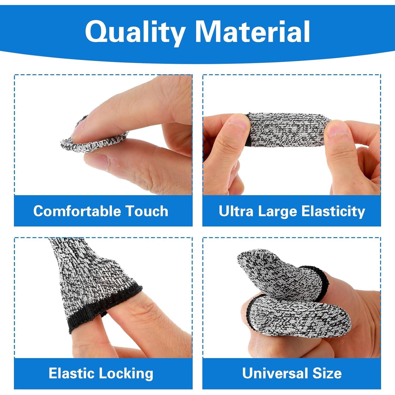 Fundas para Dedos Resistentes a Cortes Ouligay - 24 Pcs