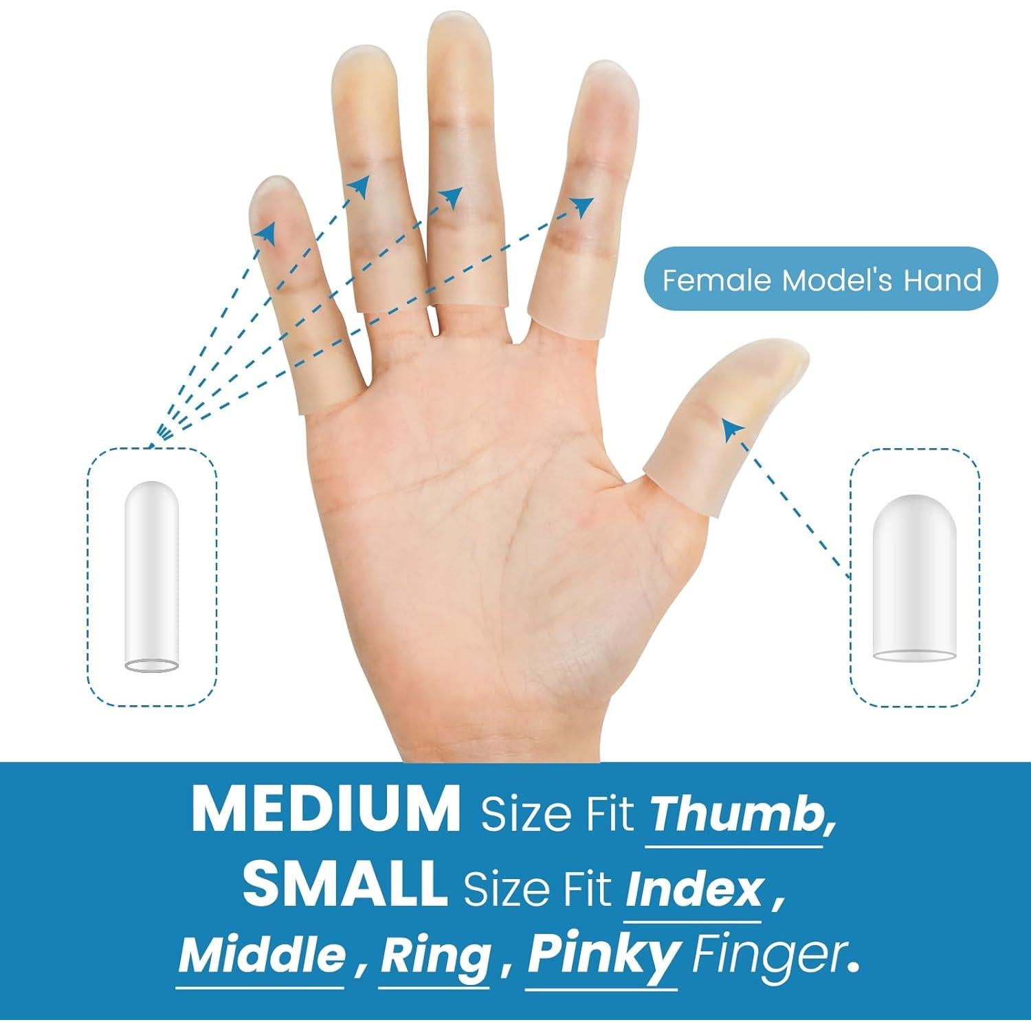 20 Fundas de Silicona para Dedos Happiby - Protección y Curación