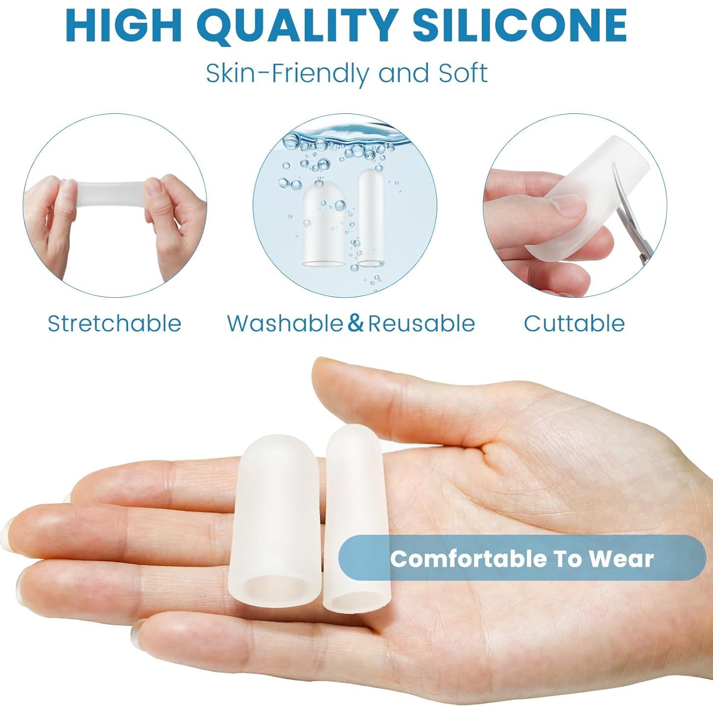 20 Fundas de Silicona para Dedos Happiby - Protección y Curación