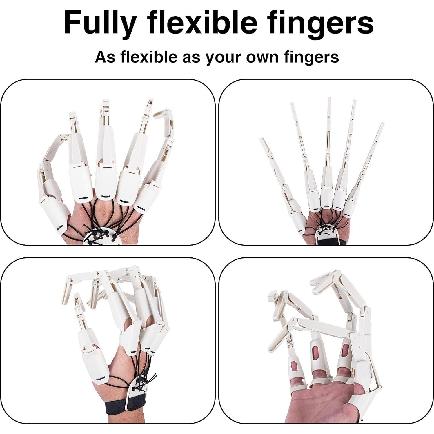 Dedo Articulado Halloween Moonoom - Guantes Flexibles Esqueléticos