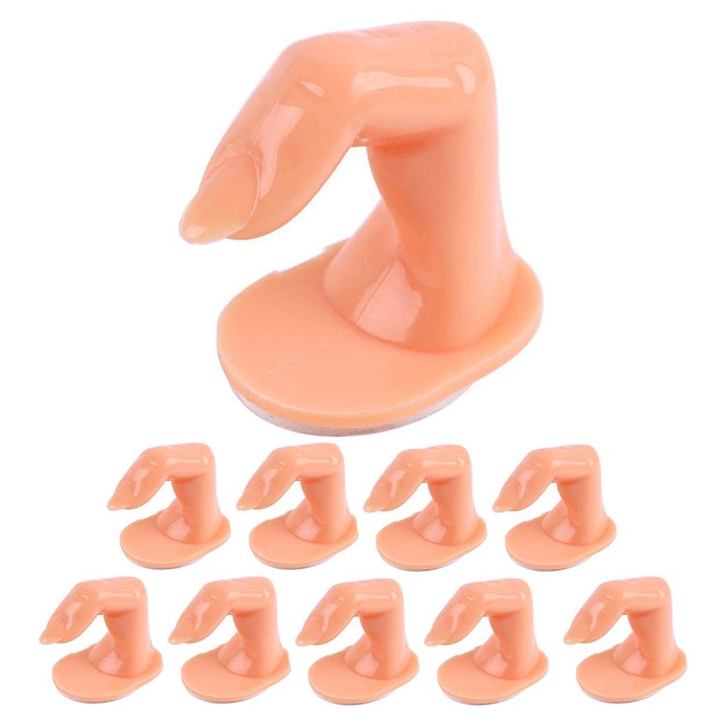 Dedos de Práctica para Arte de Uñas SZ - 10 Pcs Acrílicos