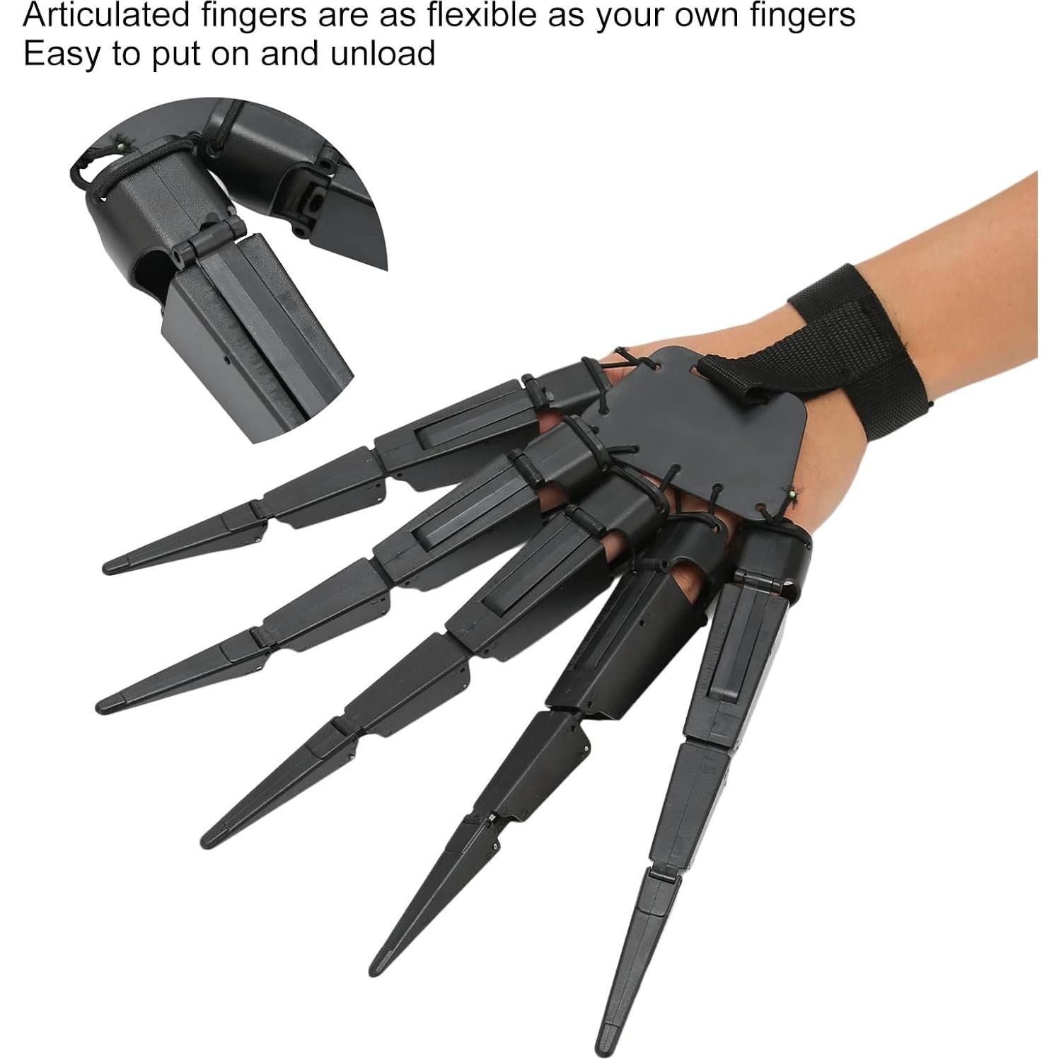 Dedos Articulados de Halloween Pongnas - Mano Izquierda Flexible