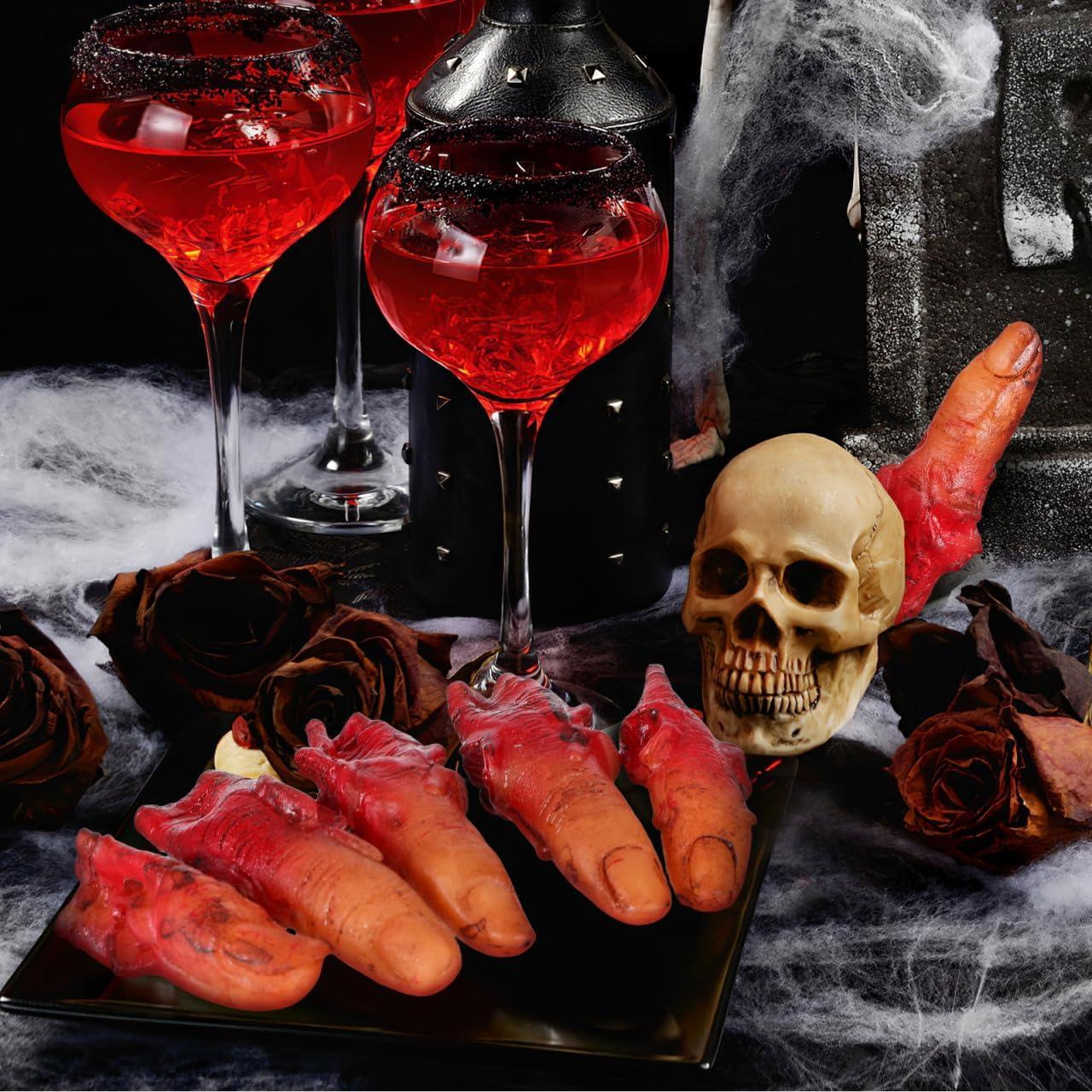 Dedos Falsos Sangrientos Halloween IMIKEYA 10 Piezas Realistas