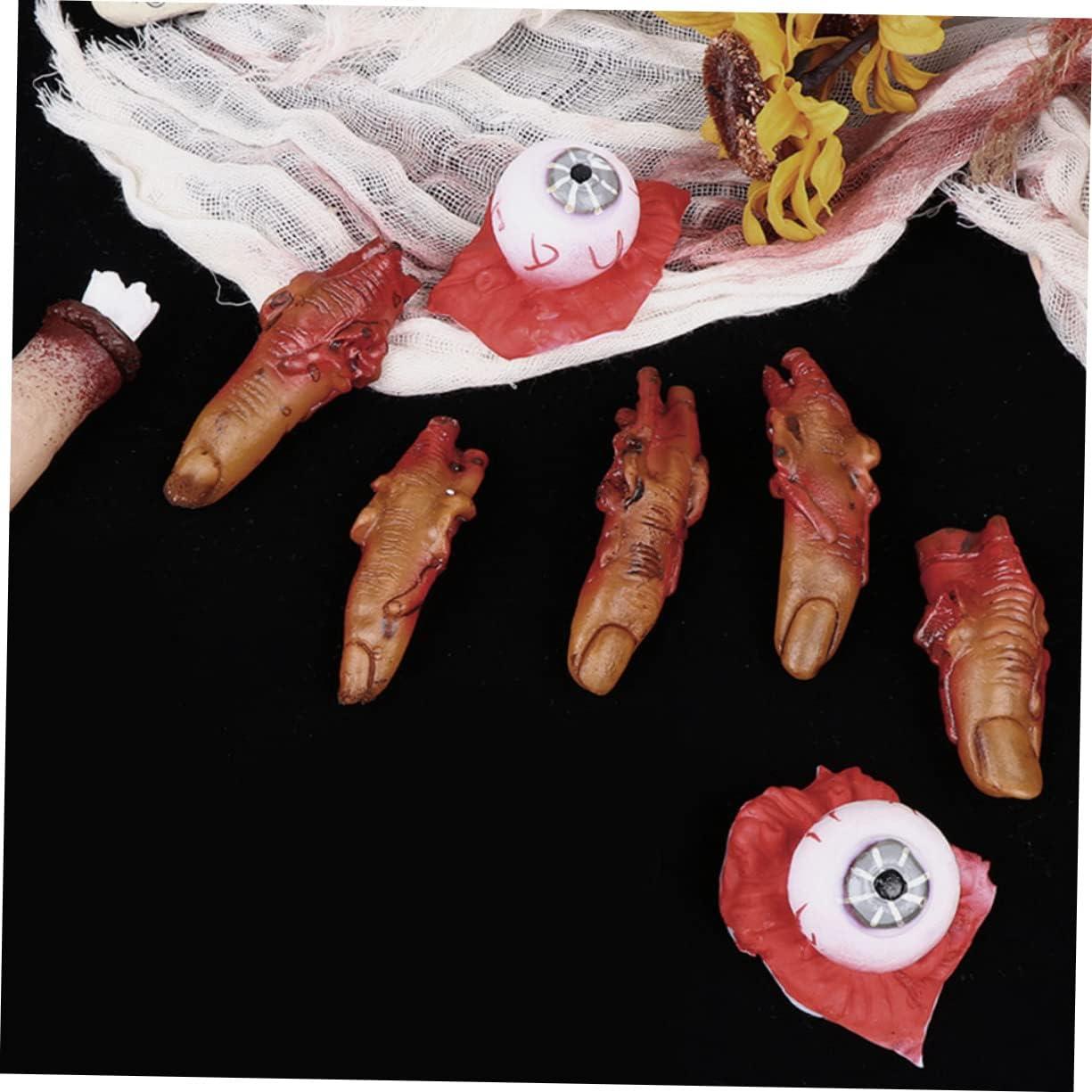 Dedos Falsos Sangrientos Halloween IMIKEYA 10 Piezas Realistas