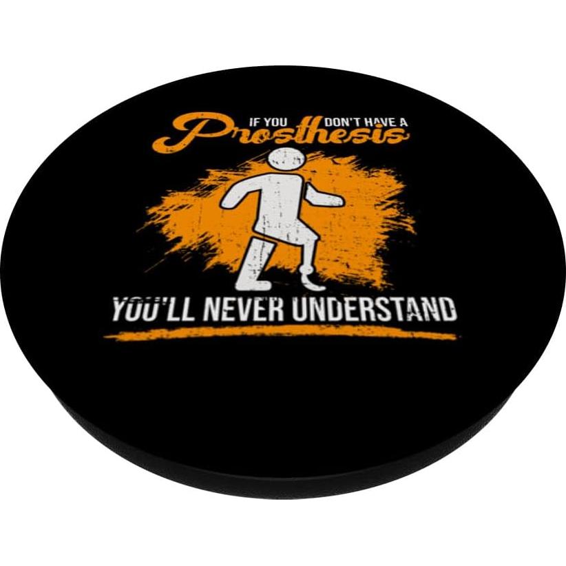 PopSockets PopGrip Estándar para Prótesis de Pierna - Negro