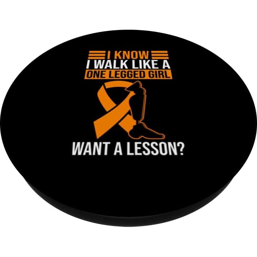 PopSockets PopGrip Estándar Prótese de Pierna Negra 136g