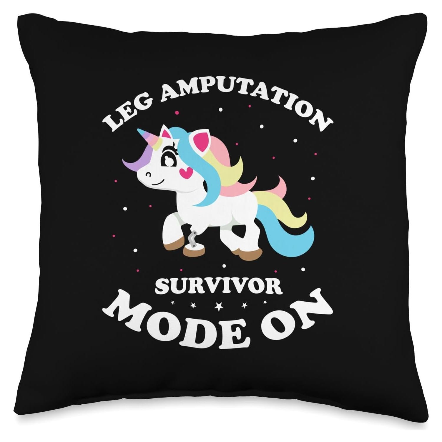 Cojín Temático de Pierna Artificial 40x40 cm - Diseño Biónico