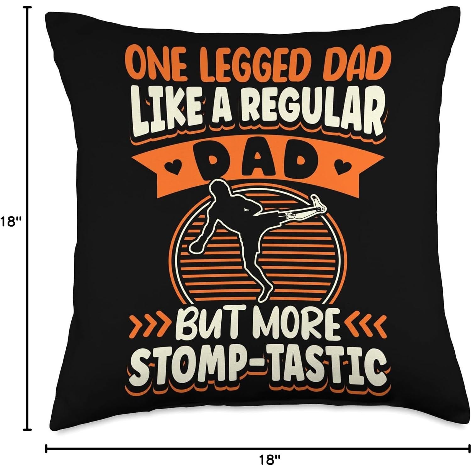 Cojín Vintage Papá de Una Pierna 18x18 cm JM0 Multicolor