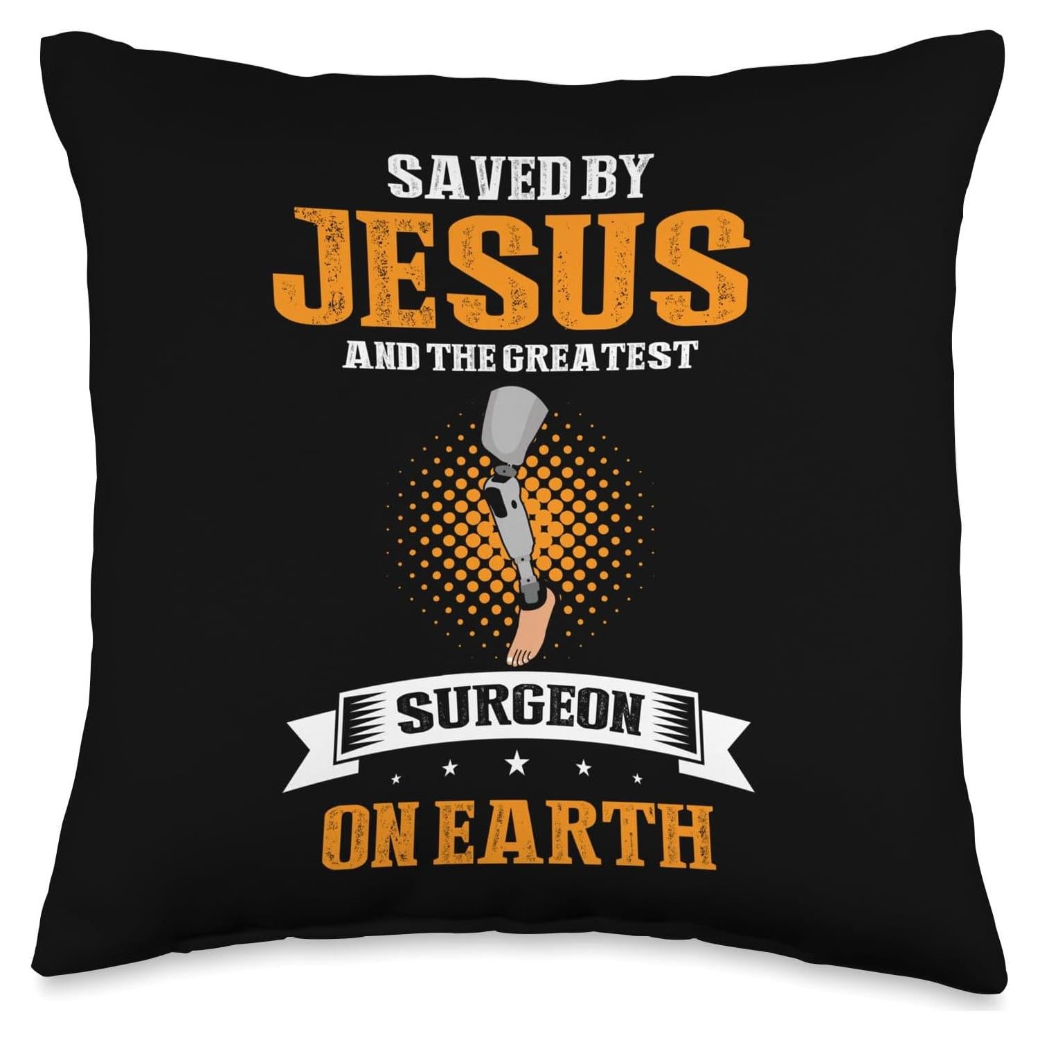 Cojín Temático para Pierna Artificial 40x40 cm Diseño Biónico