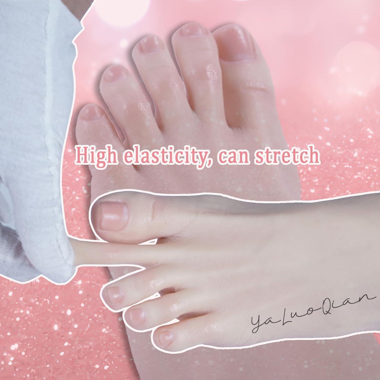 Maniquí de pies femeninos de silicona - 1 par realista color nude