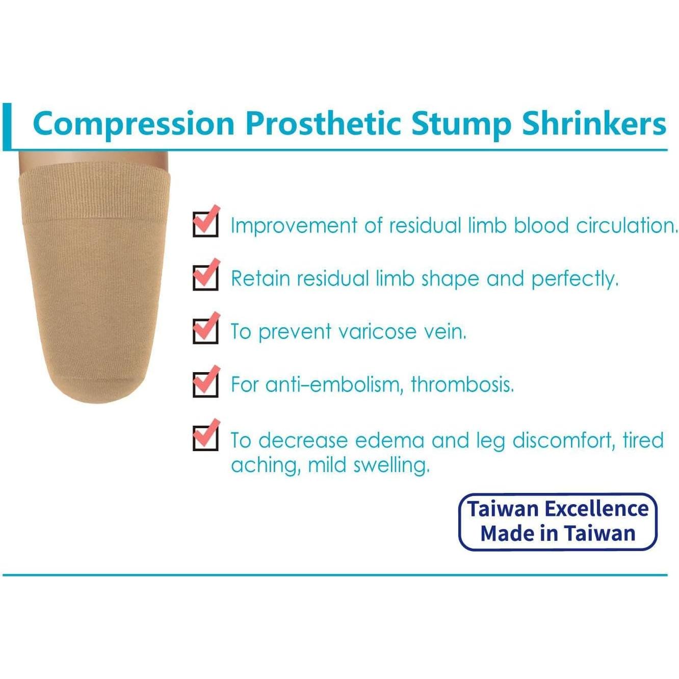 Reductores de muñón JianiMed XS 20-30 mmHg compresión beige