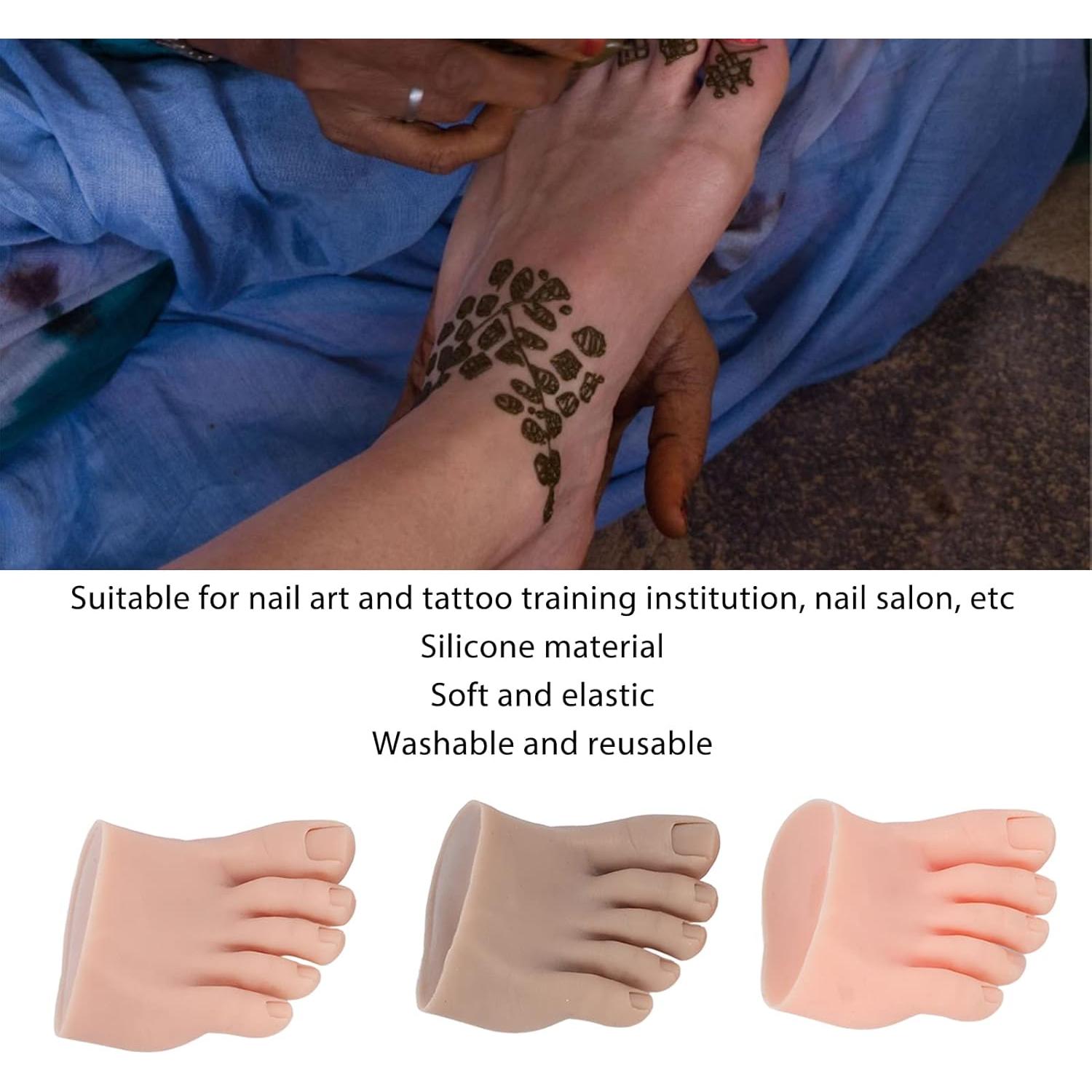 Modelo de Pie Falso de Práctica Fabater - 3 Piezas Silicona