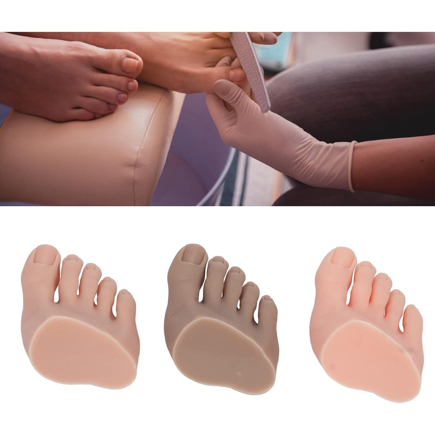 Modelo de Pie Falso de Práctica Fabater - 3 Piezas Silicona