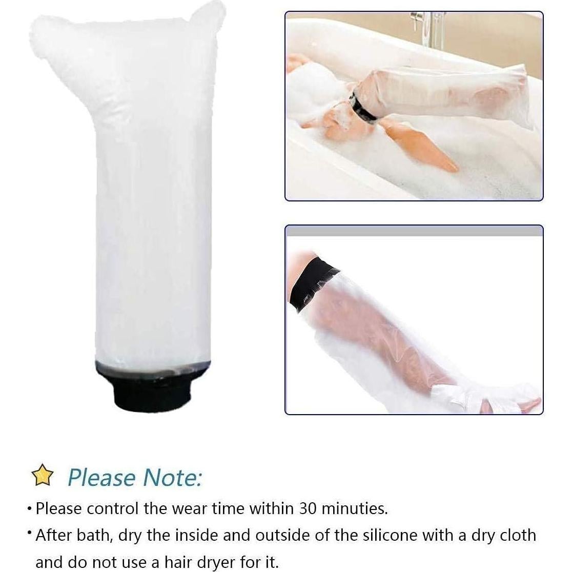 Cubierta Impermeable para Yeso de Pierna HKF - Reutilizable