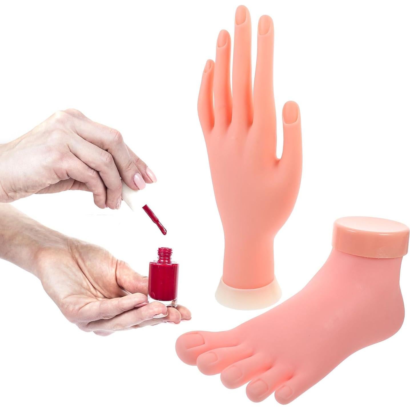 Mano de Práctica para Uñas Acrílicas Beaupretty 2 Piezas