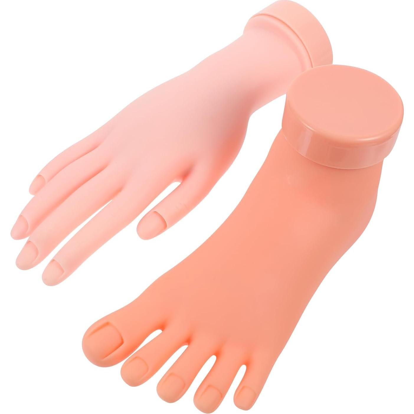 Mano de Práctica para Uñas Acrílicas Beaupretty 2 Piezas